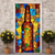 cheap Wall Tapestries-Beer Floral Door Covers Door Tapestry Door Curtain Decoration Backdrop Door Banner for Front Door Farmhouse Holiday Party Decor Supplies