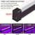 cheap Hallowen Laser Lights-2pcs USB UV LED Blacklight Bar 28cm High Intensity - 385-400nm Ultra Violet Light Effect for Halloween Club Party Disco Stage Lighting - Low Voltage 5V with On/Off Switch, Non-Waterproof