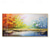 cheap Floral/Botanical Paintings-Handmade Autumn Colorful Forest Landscape Hand Painted Oil Painting Large Birch Tree Wall Art Gift Texture Custom Home Decor No Frame