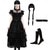 cheap Movie &amp; TV Theme Costumes-Wednesday Addams Addams family Wednesday Dress Masquerade Women&#039;s Girls&#039; Movie Cosplay Cosplay Carnival Masquerade