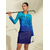 cheap Designer Collection-Women&#039;s Golf Polo Shirt Blue Short Sleeve Top Ladies Golf Attire Clothes Outfits Wear Apparel