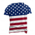 abordables T-shirts du Jour de l&#039;Indépendance-Homme Drapeau américain américain T shirt Chemise Henley Shirt Manche Courte 3D effet Design Rétro Vintage Plein Air Casual du quotidien Eté Printemps Blanche Henley T-shirt Henley