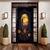 levne Halloweenové dveřní kryty-halloween dveřní dekorace halloween dveřní kryty dveřní tapisérie dýně lesní dveřní záclona dekorace pozadí dveřní banner pro přední dveře statek dovolená party dekorace zásoby