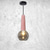 billige Pendellys-led pendellampe e27 industriell terrazzofinish hengende lys farge sement pendellampe klart glass skjerm lysekrone for gårdshus entré spisestue kjøkkenøy
