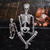 abordables Décorations d'Halloween-Squelette d'Halloween posable - Squelette d'Halloween complet avec articulations mobiles pour décorations d'accessoires de maison hantée (1 pièce)