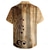 cheap Music and Guitars-Men&#039;s Boardmasters Musical Notes Shirt Button Up Shirt Short Sleeve Vintage Casual Vacation Daily Summer Turndown Button Up 3D Print Brown