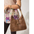 cheap Handbag &amp; Totes-Women&#039;s Vintage Leather Hobo Bag with Chain Strap – Large Brown Shoulder Bag for Everyday Use and Casual Outings