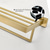 cheap Bathroom Organizer-Bathroom Hardware Accessories Stainless Steel Wall Mounted Brushed Nickel Towel Bar Hand Towel Holder Toilet Paper Holder Robe Towel Hook Coat Hook Towel Bar (Gold)