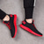 cheap Men&#039;s Sneakers-Men&#039;s Black and Red Athletic Running Shoes with Breathable Mesh Upper and Non-Slip Sole for Sports and Casual Wear
