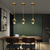 economico Luci Isola cucina-lampada a sospensione a led dimmerabile 1/3/5/7/10/15-luce nordica sfera di vetro decorazioni per la casa lampadario di cristallo moderno lampadario semplice decorazione della casa sala da pranzo