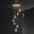 economico Luci Isola cucina-lampada a sospensione a led dimmerabile 1/3/5/7/10/15-luce nordica sfera di vetro decorazioni per la casa lampadario di cristallo moderno lampadario semplice decorazione della casa sala da pranzo