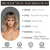 cheap Costume Wigs-Ombre Blonde Wigs for Women Short Wavy Wig with Bangs Ash Blonde Bob Wig with Dark Roots Medium Length Natural Synthetic Hair for Daily Party&amp;amp Cosplay Carnival Wigs