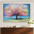 cheap Floral/Botanical Paintings-Mintura Handmade Tree Flowers Oil Paintings On Canvas Modern Wall Art Room Decoration Abstract Picture For Home Decor Rolled Frameless Unstretched Painting