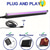 cheap Hallowen Laser Lights-2pcs USB UV LED Blacklight Bar 28cm High Intensity - 385-400nm Ultra Violet Light Effect for Halloween Club Party Disco Stage Lighting - Low Voltage 5V with On/Off Switch, Non-Waterproof