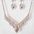 cheap Jewelry Sets-Bridal Jewelry Sets Two-piece Suit Imitation Diamond 1 Necklace Earrings Women&#039;s Luxury Sweet Lovely Classic Precious Gypsophila Drops Jewelry Set For Wedding Gift