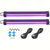 cheap Hallowen Laser Lights-2pcs USB UV LED Blacklight Bar 28cm High Intensity - 385-400nm Ultra Violet Light Effect for Halloween Club Party Disco Stage Lighting - Low Voltage 5V with On/Off Switch, Non-Waterproof