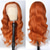 cheap Human Hair Lace Front Wigs-Human Hair 13x4 Body Wave Orange Ginger Lace Front Wigs 12-28 Inch150% Density With Baby Hair For Black Women Lace Frontal Wig
