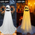 cheap Outdoor &amp; Yard Displays-Halloween Decorations Lighted Ghosts Outdoor Decoration Lights Yard Halloween Standing Ghost Lights Battery Operated Porch for Patio Spooky Atmosphere Decorations 1pc