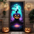 abordables Cubiertas de Puerta de Halloween-Decoraciones de puerta de Halloween, cubiertas de puerta de Halloween, calabaza de Jack-O-Lantern, castillo, tapiz de puerta, cortina de puerta, decoración, telón de fondo, pancarta de puerta para