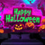 voordelige Wandtapijten-Halloween decoraties pompoen blacklight wandtapijt uv-reactief glow in the dark bos trippy berg mistig kerkhof spook hangend wandtapijt muurschildering voor woonkamer slaapkamer