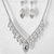 cheap Jewelry Sets-Bridal Jewelry Sets Two-piece Suit Imitation Diamond 1 Necklace Earrings Women&#039;s Luxury Sweet Lovely Classic Precious Gypsophila Drops Jewelry Set For Wedding Gift