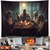 cheap Halloween Wall Tapestries-Halloween Decorations Ghosts Dinner Hanging Tapestry Wall Art Large Tapestry Mural Decor Photograph Backdrop Blanket Curtain Home Bedroom Living Room Decoration Pumpkin Haunted House