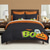 cheap Halloween Bedroom-Halloween Collection Duvet Cover Set Jack O Lantern Pumpkin 3 Piece Set Super Soft Skin-friendly Long-lasting