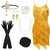 cheap Outfits-Roaring 20s 1920s Cocktail Dress Knee Length Flapper Dress Dress Outfits The Great Gatsby Charleston Wedding Guest Sequins Tassel Fringe Feather Women&#039;s New Year Masquerade Party Evening Wear