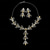 cheap Jewelry Sets-Bridal Jewelry Sets Two-piece Suit Imitation Diamond 1 Necklace Earrings Women&#039;s Stylish Luxury Lovely Classic Leaf Precious Jewelry Set For Wedding Gift