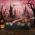 halpa halloween seinävaatteita-vaaleanpunainen halloween koristeet metsässä roikkuu kuvakudos seinä taide suuri kuvakudos seinämaalaus sisustus valokuva tausta peitto verho koti makuuhuone olohuoneen sisustus
