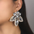 abordables Boucles d&#039;oreilles-Femme Boucles d&#039;oreille Clou Transparente Forme de Feuille Précieux Gros Fantaisie Imitation de diamant Des boucles d&#039;oreilles Bijoux Doré Pour Mariage Soirée 1 paire