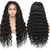 baratos Perucas de seda frontais de cabelo natural-Cabelo humano pré-arrancado cabelo humano 13x4 hd transparente solto onda profunda perucas dianteiras de renda cabelo humano para mulheres negras 150% densidade nós descoloridos com cabelo de bebê 20