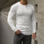 abordables Camisetas casuales de hombre-Hombre Camiseta Henley Shirt Camiseta superior Camisa de manga larga Plano Henley Calle Vacaciones Manga Larga Ropa Moda Design Básico