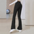 cheap Yoga Leggings &amp; Tights-Women's Yoga Pants Flare Leg Elastic Waistband High Waist Pilates Gym Workout Workout Tights Solid Color Dark Grey Black Blue Sports Activewear Stretchy Slim