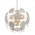 cheap Pendant Lights-Pendant Lights 8-Light Modern Stainless steel Circular 50cm/19.6inch Chromium Gold G9 Base Adjustable Pole Globe Pendant Light Fixtures Suitable for Restaurants Kitchens Islands Foyers Farmhouses