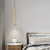 cheap Pendant Lights-LED Pendant Light Warm White 1-Light 10W Industrial Modern Chandelier Copper Brass Flush Mount Ceiling Hanging Light Bedroom Bar Decoration Lighting Fixtures 110-240V
