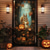olcso Halloween ajtóborítók-halloween ajtódíszek halloween ajtóhuzatok fekete macska sütőtök ajtó kárpit ajtófüggöny dekoráció háttér ajtó transzparens bejárati ajtóhoz parasztház ünnepi parti dekorációs kellékek