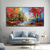 cheap Floral/Botanical Paintings-Handmade Autumn Colorful Forest Landscape Hand Painted Oil Painting Large Birch Tree Wall Art Gift Texture Custom Home Decor No Frame