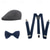 abordables Accesorios y más-Retro Antiguo Rugido 20s 1920s Conjunto de accesorios Boina El gran Gatsby Hombre Mascarada Evento / Fiesta Despedida de Soltera Adulto Pañuelo Sombrero Tirantes