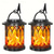 cheap Hallowen Prop Lighting-Solar Lanterns Outdoor Waterproof Flickering Flame LED Hanging Lanterns Decorative Outdoor Solar Lights for Garden Patio Pathway Yard Halloween Indoor Outdoor Decorations 1pc