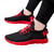 cheap Men&#039;s Sneakers-Men&#039;s Black and Red Athletic Running Shoes with Breathable Mesh Upper and Non-Slip Sole for Sports and Casual Wear