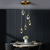 economico Luci Isola cucina-lampada a sospensione a led dimmerabile 1/3/5/7/10/15-luce nordica sfera di vetro decorazioni per la casa lampadario di cristallo moderno lampadario semplice decorazione della casa sala da pranzo