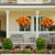 abordables Plantas y Flores Artificiales-Flores colgantes artificiales en cesta-decoración de jardín de césped para patio exterior/interior, cesta de margaritas con maceta de cadena con forro de coco de 12 pulgadas