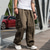 cheap Cargo Pants-Men&#039;s Cargo Pants Tactical Pants Trousers Buttons Multi Pocket Straight Leg Plain Wearable Outdoor Daily Camping &amp; Hiking Fashion Classic Black Yellow