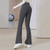 cheap Yoga Leggings &amp; Tights-Women's Yoga Pants Flare Leg Elastic Waistband High Waist Pilates Gym Workout Workout Tights Solid Color Dark Grey Black Blue Sports Activewear Stretchy Slim
