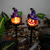 preiswerte Outdoor- &amp; Gartenanzeigen-1 Stück Solar-Kürbis mit Geister-Rasenlicht, Halloween-Gartenbeleuchtung für draußen, wasserdicht, Garten, Park, Gehweg, Landschaftsdekoration, Harz-Kürbislicht, Halloween-Beleuchtung für draußen, Dekorationen