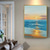 cheap Landscape Paintings-Ocean Wall Art Blue Huge Wave Oil Painting On Canvas Sea Waves 3D Textured Abstract Painting Beach Landscape Modern Sky for Living Room