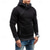 baratos hoodies básicos dos homens-Homens Moletom Quarter Zipper Hoodie Preto Vermelho Azul Camelo Cinzento Com Capuz Tecido Patchwork Desportos e Ar livre Diário Feriado Poliéster Roupa de rua Básico Casual Primavera &amp; Outono Roupa