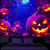 billige Veggtepper-halloween dekorasjoner utskåret gresskar blacklight billedvev uv reaktiv glød i mørket skog trippy fjell tåkete zombie spøkelse hengende billedvev veggkunst veggmaleri for stue soverom
