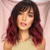 cheap Historical Wigs-Wig with Bangs for Women Bob Wavy Synthetic Wigs with Natural Shoulder Length Curly Heat Resistant Hair Halloween Cosplay Party Wigs